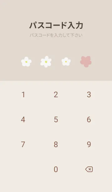 [LINE着せ替え] flower pattern / pinkbeigeの画像4