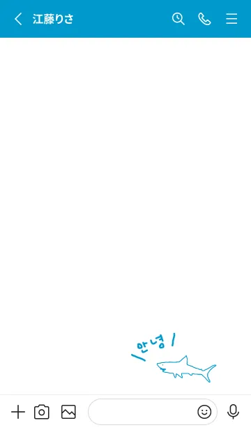 [LINE着せ替え] KOREA SHARK / blueyellowの画像2