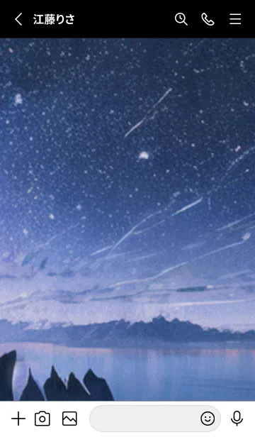 [LINE着せ替え] 秋の夜空#KO44。の画像2