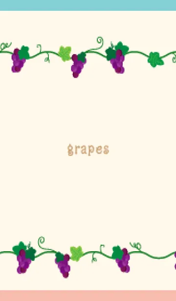 [LINE着せ替え] かわいい葡萄 ピンクと水色の画像1