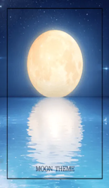 [LINE着せ替え] Moon - 01 BKの画像1