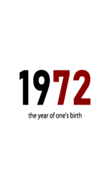 [LINE着せ替え] 1972 the year of one's birthの画像1