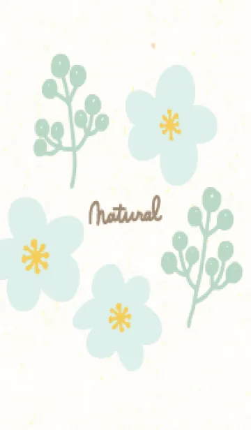 [LINE着せ替え] 花と木の実 かわいい12の画像1