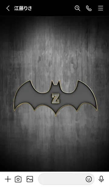 [LINE着せ替え] Enamel pin bat initial Zの画像2