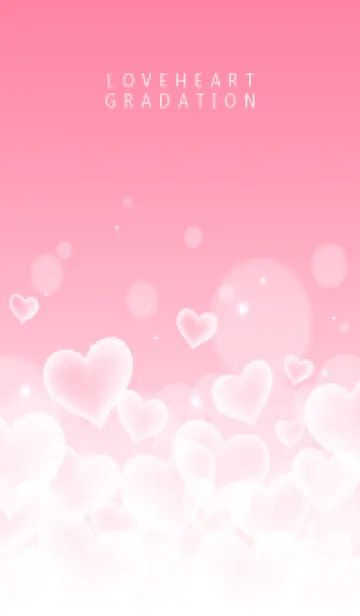 [LINE着せ替え] LOVE HEART GRADATION Milkypinkの画像1