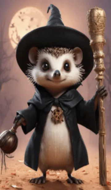 [LINE着せ替え] Halloween Hedgehogの画像1