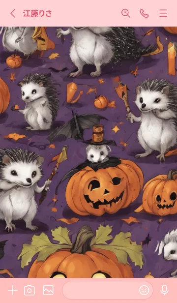 [LINE着せ替え] Halloween Hedgehogの画像2