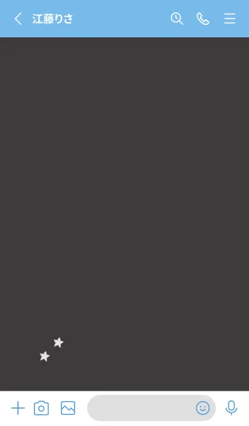 [LINE着せ替え] ねことお星さま(blue30)の画像2