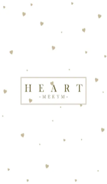 [LINE着せ替え] HEART BEIGE-SIMPLE MEKYM 15の画像1