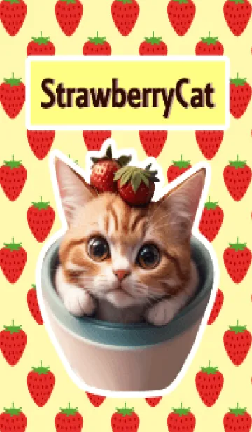 [LINE着せ替え] StrawberryCatの画像1