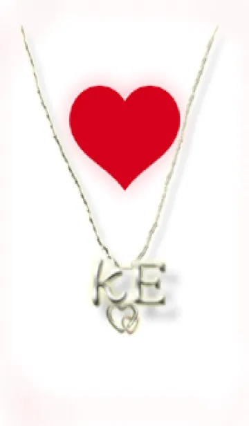 [LINE着せ替え] イニシャル31 K&E （ハート）の画像1