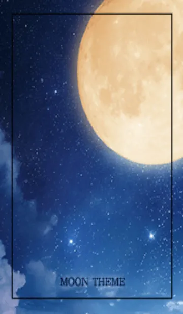 [LINE着せ替え] Moon - 03 BKの画像1