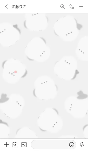 [LINE着せ替え] Gray♡まあるい鳥01_1の画像2