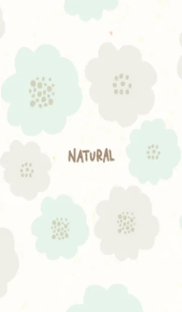 [LINE着せ替え] 2色の丸い花23の画像1