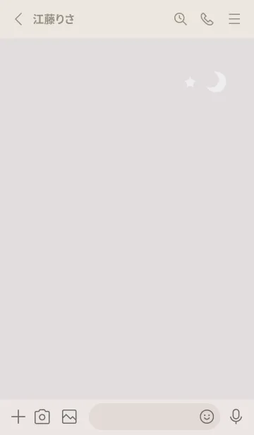 [LINE着せ替え] グレージュ☆01の画像2