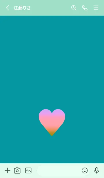 [LINE着せ替え] グラデーション ハート 32の画像2