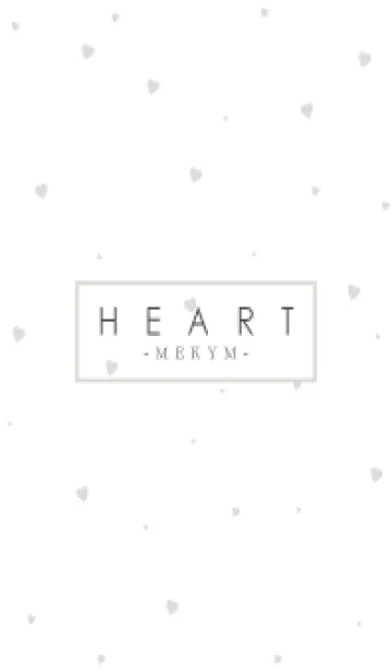 [LINE着せ替え] HEART GRAY-SIMPLE MEKYM 15の画像1
