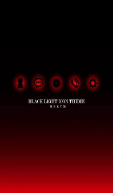 [LINE着せ替え] BLACK-LIGHT ICON THEME 21の画像1