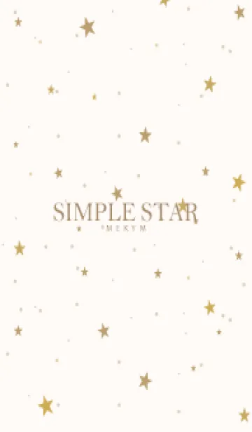 [LINE着せ替え] SIMPLE STAR NATURAL YELLOW - MEKYM 19の画像1