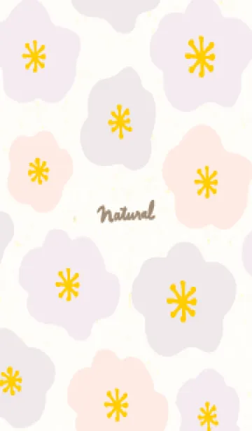 [LINE着せ替え] 3色のかわいい花22の画像1