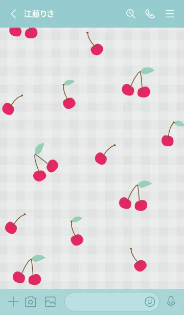 [LINE着せ替え] さくらんぼ くすみカラー6の画像2