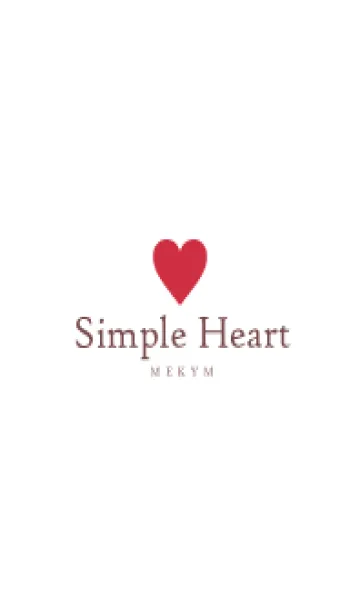 [LINE着せ替え] SIMPLE HEART-LOVE- 8の画像1