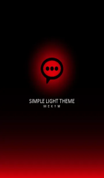 [LINE着せ替え] BLACK-SIMPLE LIGHT ICON GRADATION 21の画像1
