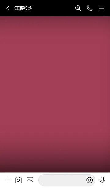 [LINE着せ替え] Black & Raspberry  Red Theme V5 (JP)の画像2