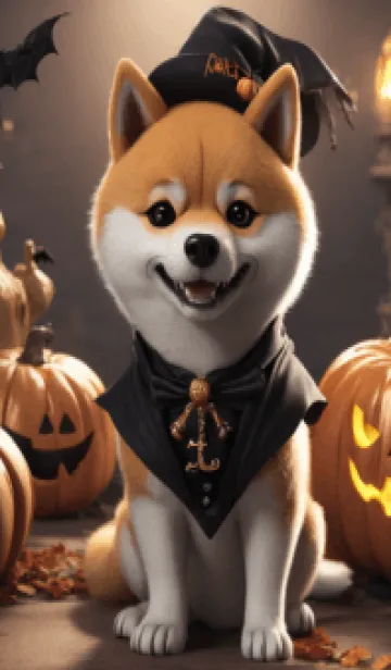 [LINE着せ替え] Halloween dog shiba inuの画像1