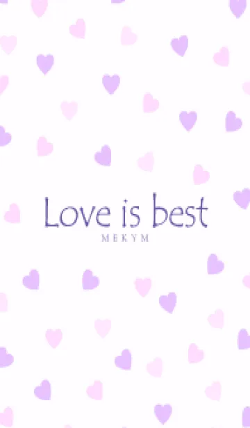 [LINE着せ替え] Love is best PURPLE PINK-MEKYM 19の画像1