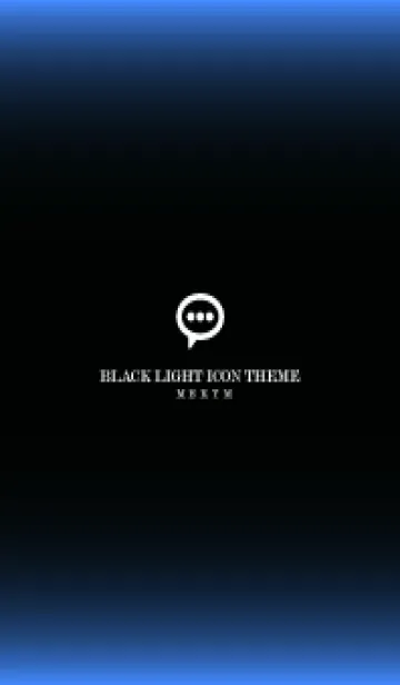 [LINE着せ替え] LIGHT ICON THEME -BLACK- 2の画像1