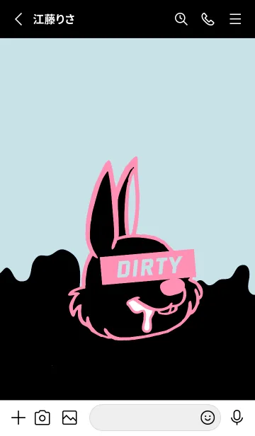 [LINE着せ替え] ダーティ ラビット 251の画像2