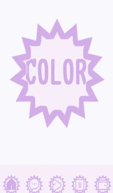 [LINE着せ替え] purple color H42の画像1