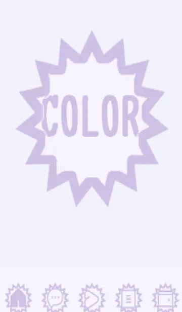 [LINE着せ替え] purple color H44の画像1
