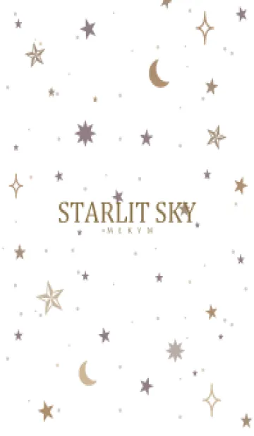 [LINE着せ替え] SIMPLE STARLIT SKY WHITE - MEKYM 19の画像1