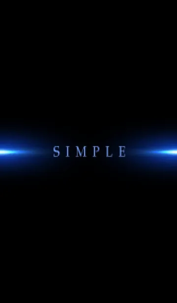 [LINE着せ替え] SIMPLE BLUE LIGHT -BLACK- 11の画像1