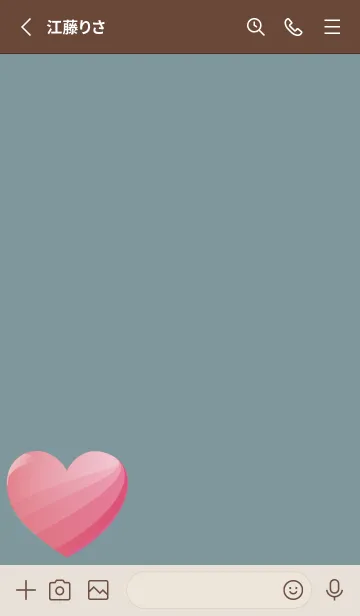 [LINE着せ替え] simple gradient heart 45の画像2