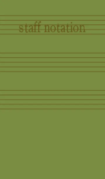 [LINE着せ替え] 五線譜1 グラスグリーンの画像1