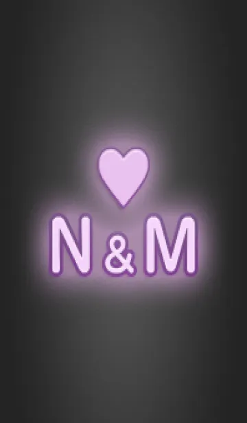 [LINE着せ替え] INITIAL NEON - N & M -の画像1