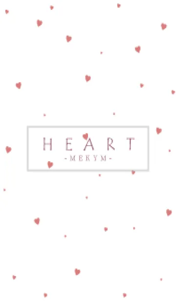 [LINE着せ替え] HEART RED-SIMPLE MEKYM 15の画像1