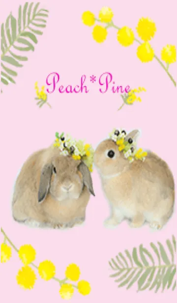 [LINE着せ替え] Peach*Pine 01 pinkの画像1