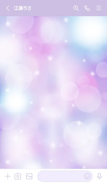 [LINE着せ替え] LOVE MILKY PURPLE - MEKYM 11の画像2