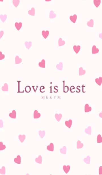 [LINE着せ替え] Love is best PINK-MEKYM 19の画像1