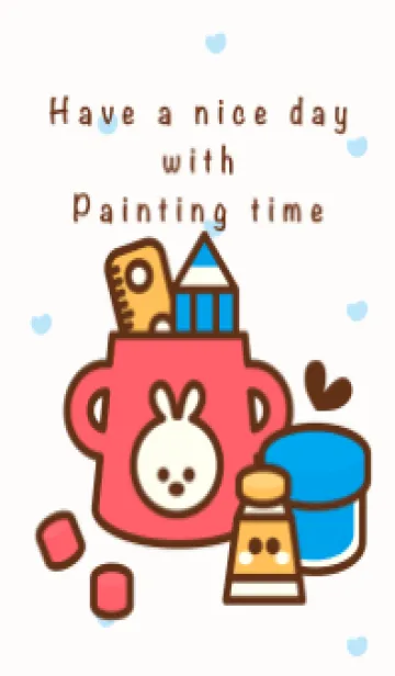 [LINE着せ替え] I love painting 8の画像1