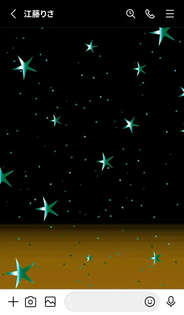 [LINE着せ替え] キラキラ ‐グラデーション・スター 96の画像2