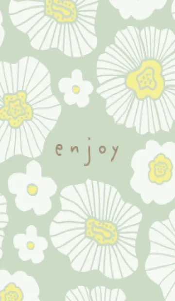 [LINE着せ替え] 白いお花たくさん17の画像1