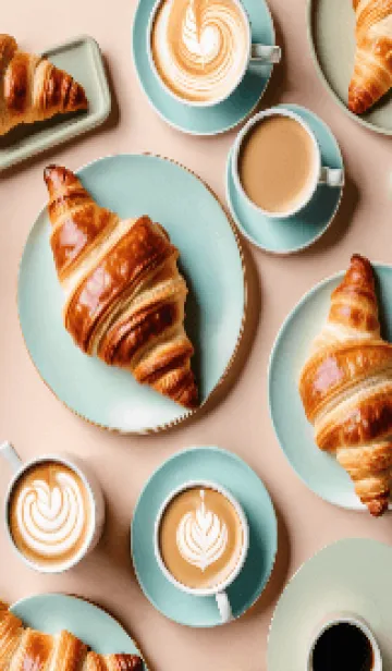 [LINE着せ替え] 焼き立てクロワッサン2 : サクサクの幸せの画像1