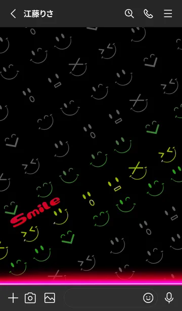 [LINE着せ替え] Smile NEON2_1の画像2