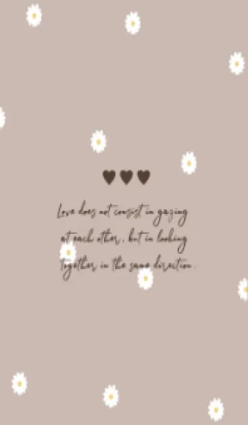 [LINE着せ替え] Daisy Days :)beigebrownの画像1