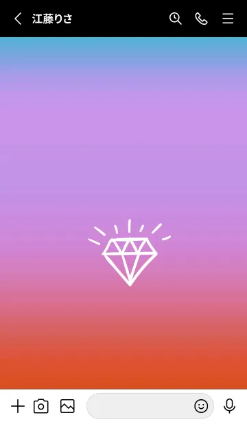 [LINE着せ替え] グラデーション ダイアモンド  317の画像2